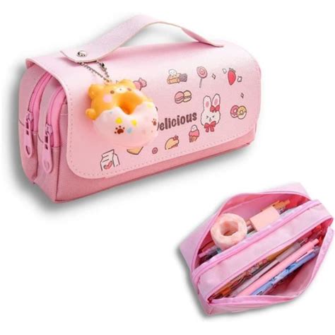 Trousse À Crayons Kawaii Porte Stylo Grande Capacité Avec Joli