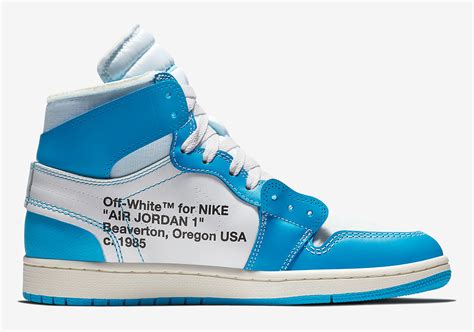 OFF WHITE x Air Jordan 1 "UNC" Nike SNKRS | SneakerNews.com