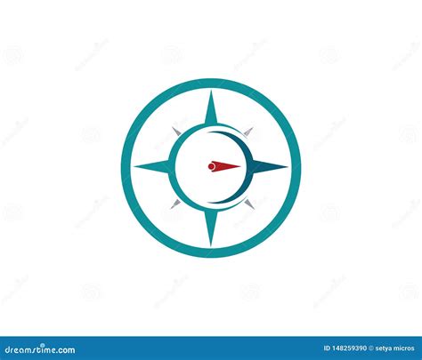 Compass Logo Template Vector Icon Stock Vector Illustration Of