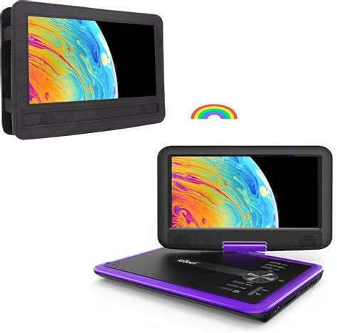 Amazon 11 5 IeGeek Purple Portable DVD Player And Car Headrest