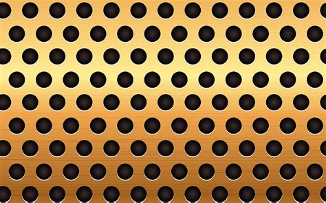 Golden Metal Plate Metal Texture Metal Grid Golden Background Gold