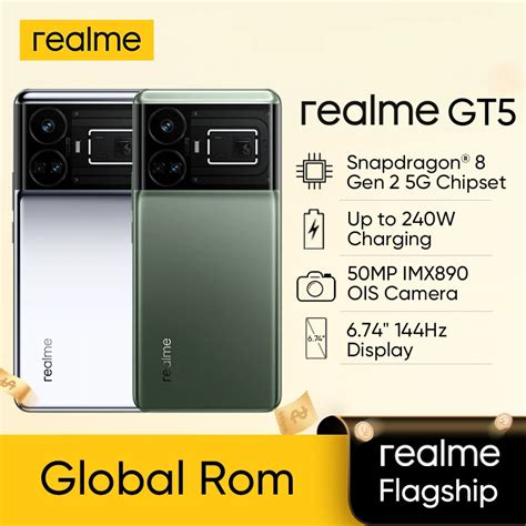 Realme Tel Fono Inteligente GT 5 5G Desbloqueado Dispositivo Con