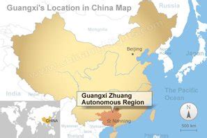 Guangxi Map, Map of Guangxi's Tourist Attractions and Cities