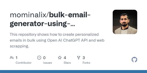 Github Mominalix Bulk Email Generator Using Chatgpt Revolutionize