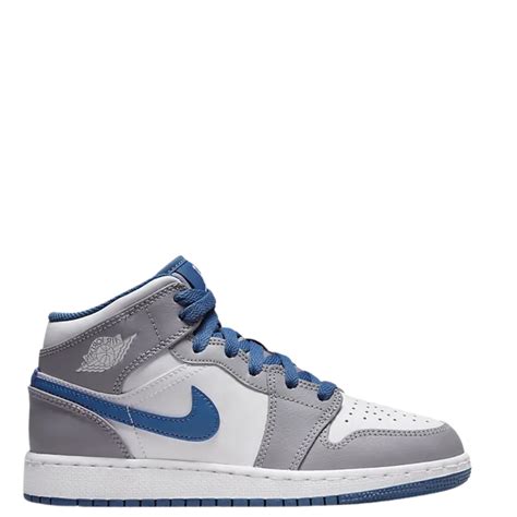 Nike Air Jordan 1 Mid True Blue Cement GS DQ8423 014 SneakerMood