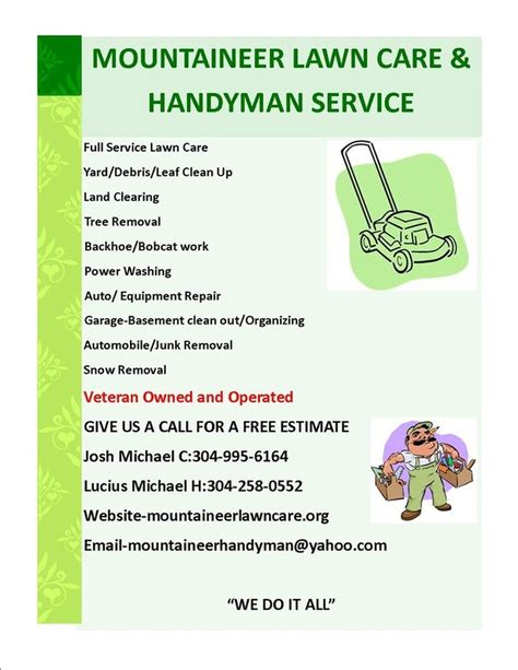 Lawn Care Flyer Template Free