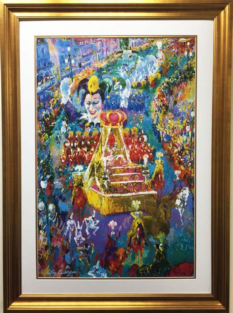 Leroy Neiman Mardi Gras Parade Custom Framed Art Lithograph Etsy