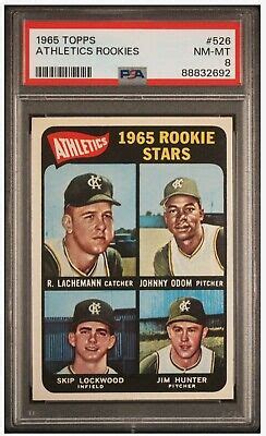 Topps Jim Catfish Hunter Rookie Card Hof Athletics Psa New