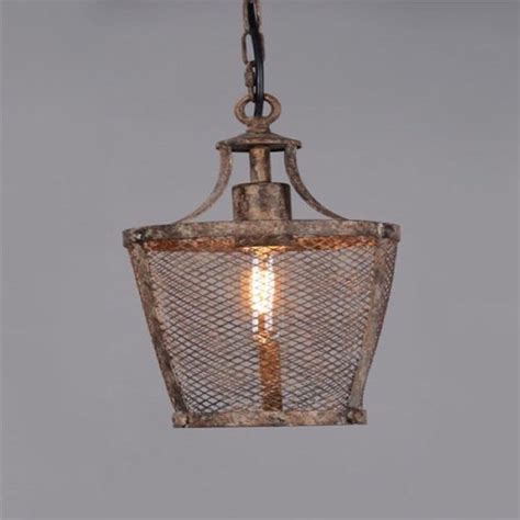 Fabio Rustic Metal Pendant Light Medium