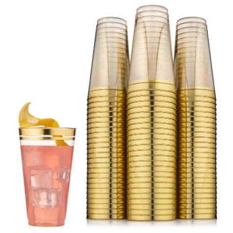 Perfect Settings Gold Glitter Plastic Cups Oz Cups