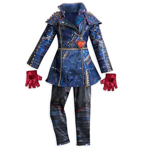 Disney Descendants Evie Costume For Girls Includes A Dress Leggings And Fingerless Gloves