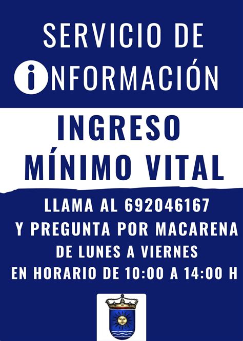 SERVICIO DE INFORMACIÓN SOBRE EL INGRESO MÍNIMO VITAL EN EL AYUNTAMIENTO