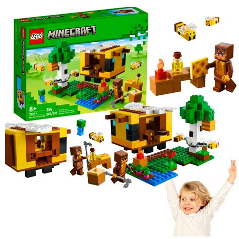 MINECRAFT PSZCZELI DOMEK UL ZESTAW KLOCKI LEGO DLA DZIECI PSZCZOŁY