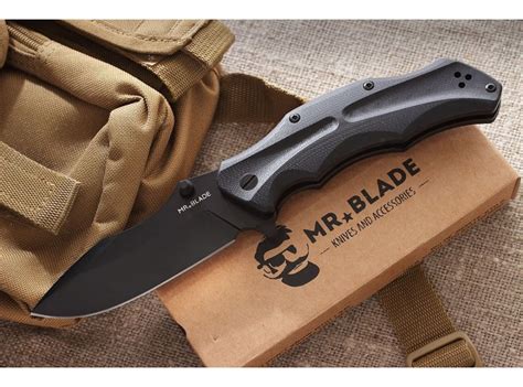 Нож складной Mr. Blade HT-1, D2 Black Blade - купить в СПб @ spbknife
