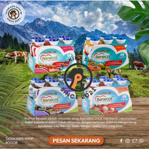 Jual Nutrive Benecol Untuk Kolesterol 6 Botol 100ml Nutrive