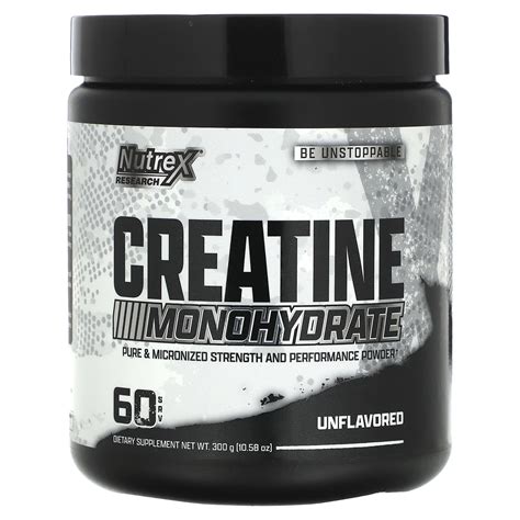 Nutrex Research Creatine Monohydrate Unflavored 10 58 Oz 300 G