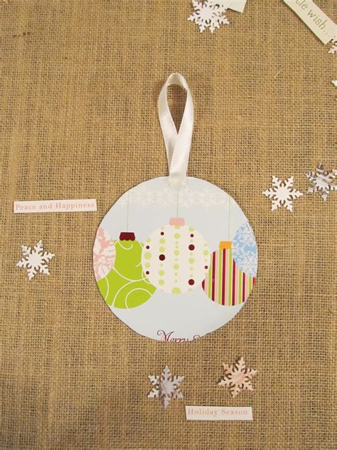 Cottage Hill: Vintage Style Recycled CD & Christmas Card Ornaments