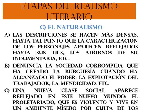 Cuadro Comparativo Entre Realismo Y Naturalismo Realismo Y Naturalismo