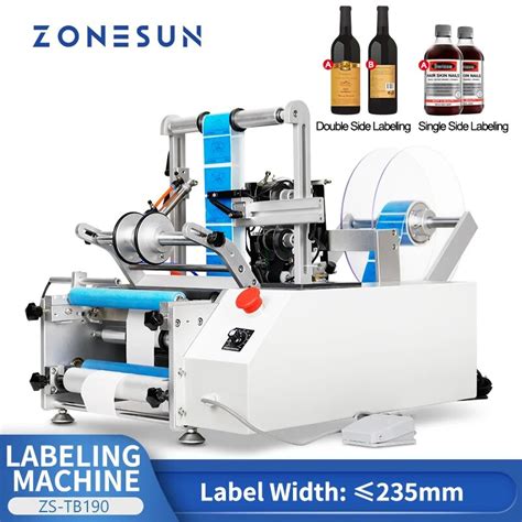 ZONESUN Bo Te En Plastique Pour Bouteille Ronde En Verre Machine D