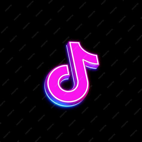 Premium Photo | Tiktok Logo With 3D Render Colored Glass Material and