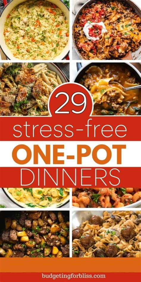 29 Easy One Pot Dinner Recipes Budgeting For Bliss [video] [video] In 2024 Easy One Pot