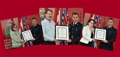 Bc Rcmp Richmond Rcmp Recognizes Civilians With Awards