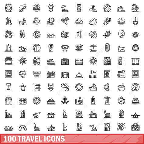 Travel Set Vector Art Png Travel Icons Set Ship Set Collection