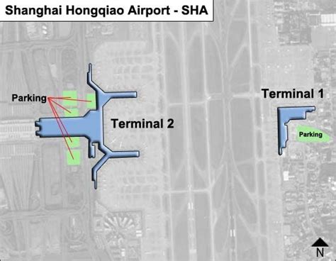 Shanghai Hongqiao SHA Airport Terminal Map