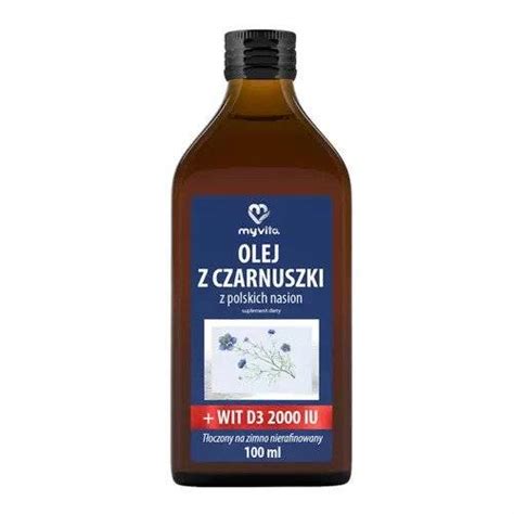 MyVita Olej Z Czarnuszki Z Polskich Nasion Wit D3 250 Ml ZDROWIE