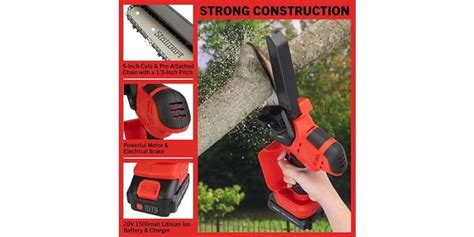 Stalwart Mini Chainsaw 5 In Chain Saw W Battery