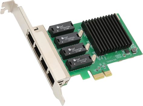 Carte Réseau PCIE NIC 4 Ports RJ45 Carte Adaptateur LAN Ethernet PCI