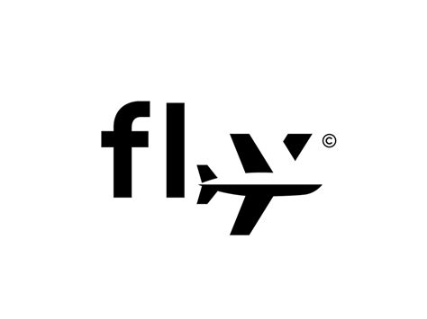 A Black And White Logo With The Word Fly On It