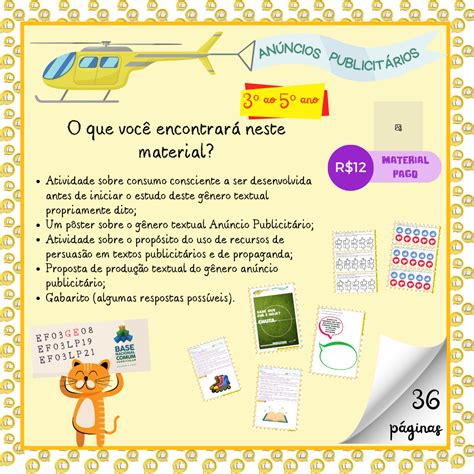 Genero Textual Anuncio 2 Ano - Estudo do Gênero Textual: Anúncio Publicitário (3º, 4º e 5º aos ...