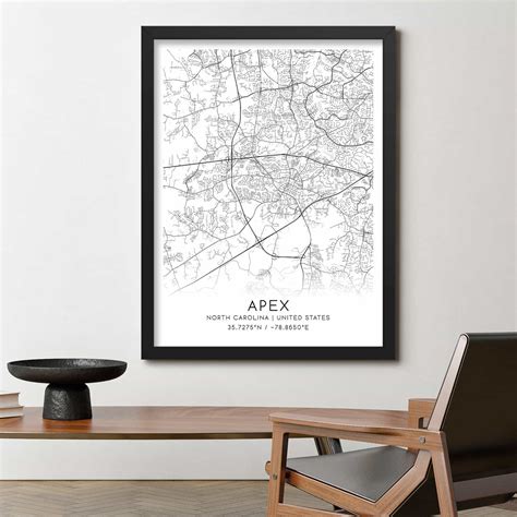 Custom North Carolina United States Map Poster - Mapmory