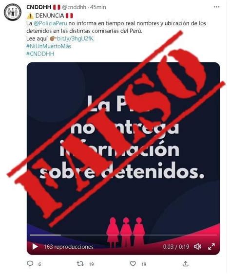 Policía Nacional Del Perú On Twitter Respecto A La Publicación