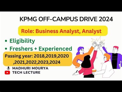 Kpmg Off Campus Drive Role Business Analyst Analyst