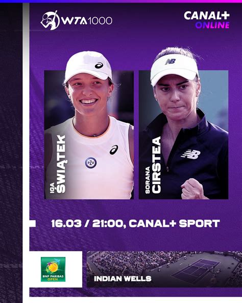 CANAL SPORT on Twitter Iga Świątek Sorana Cirstea Walka o