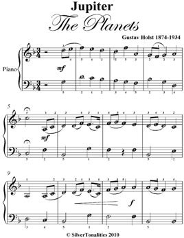 ‎Jupiter the Planets Easy Piano Sheet Music on Apple Books