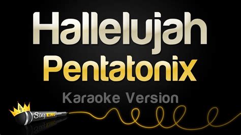 Pentatonix Hallelujah Karaoke Version Youtube