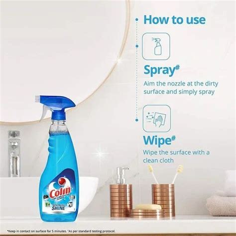 Trigger Spray Blue 500ml Colin Glass Cleaner Packaging Type Bottle At Rs 73bottle In Ghaziabad