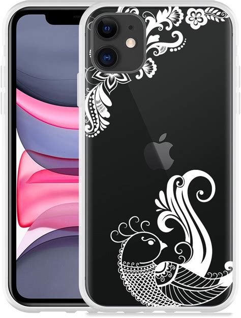 Geschikt Voor Apple IPhone 11 Hoesje White Bird Designed By Cazy