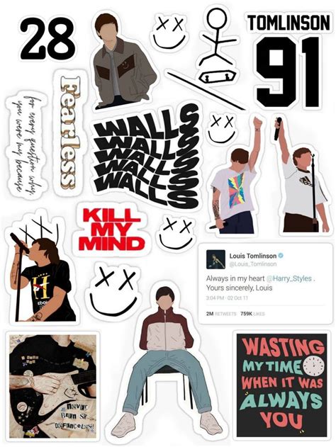 Stickers Louis Tomlinson Pegatinas Para Imprimir Gratis