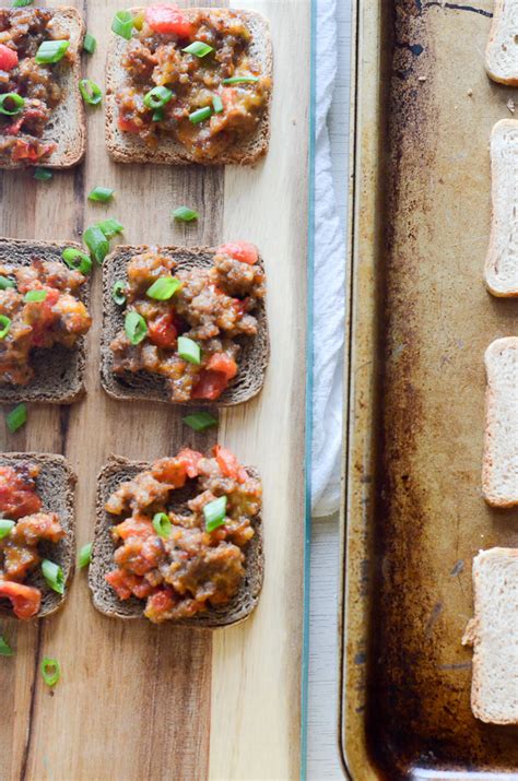 Cheesy Sausage on Rye Bread Appetizers