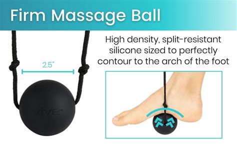 Vive Plantar Fasciitis Relief Lacrosse Ball Massage Roller For Feet Deep Tissue