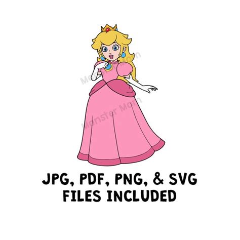 Princess Peach SVG