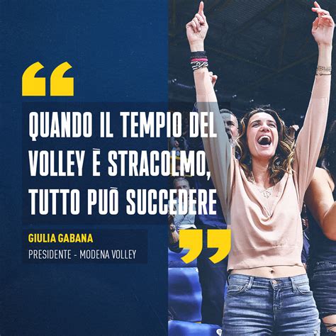 MODENA VOLLEY On Twitter La Presidente Giulia Gabana Ha Un