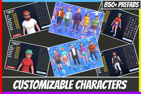 Customizable 3D Characters | 3D Humanoids | Unity Asset Store