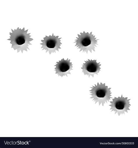 Gun Bullet Holes Svg Gunshot Wunden Svg Gunshot Effects Svg Etsy The