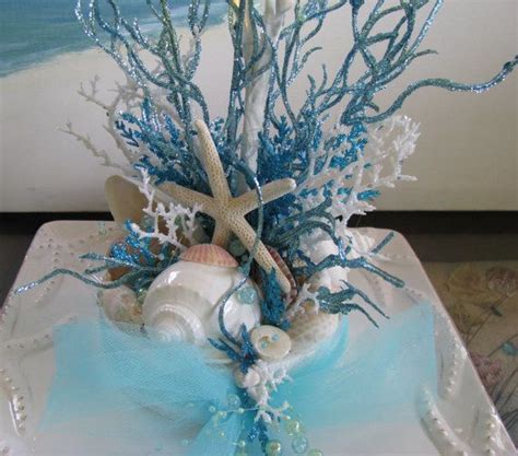 Reserved Custom Order Beach Wedding Centerpieces Seashell Wedding