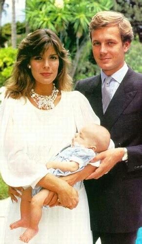 Princess Caroline And Stefano Casiraghi And Baby Andrea 1984